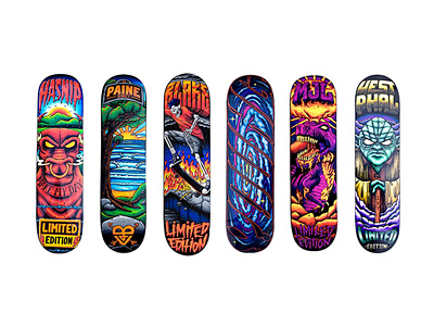 Custom Skate Decks illustration posca skateboard