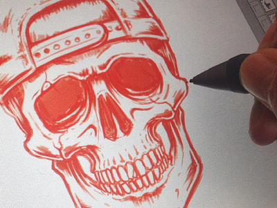 Skull Sketch illustration sketch skull wip