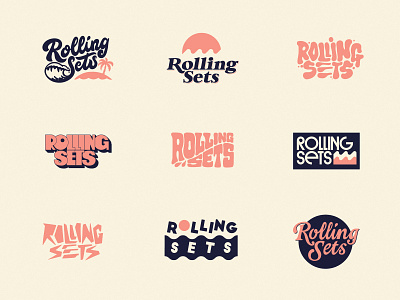 Rolling Sets Branding Concepts branding design illustration logo typography