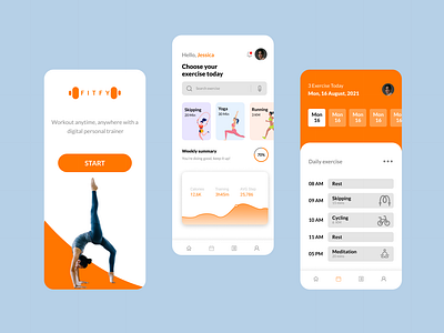 Fitness App UI design