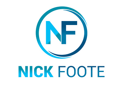 Nick Foote Lettermark Logo Design | Brand Identity branding design graphic design lettermark logo typography vector wordmark