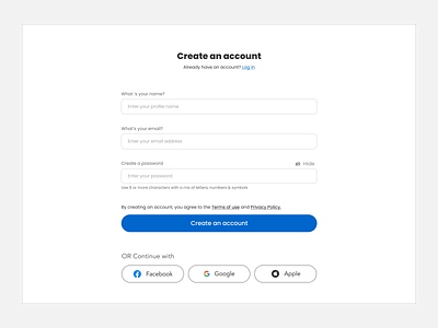 Sign Up page challenge create account create an account design design challenge log in log in login product design sign in sign in sign up sign up signin signup ui uiux ux