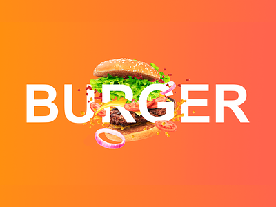 Burger illustration add banner burger design graphic design illustration photoshop promo vector дизайн