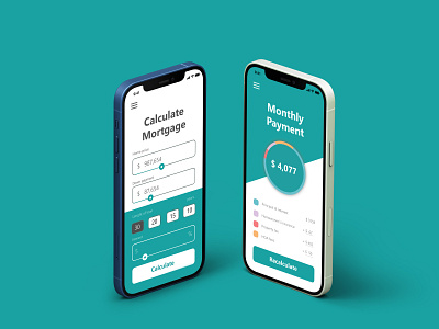 Mortgage Calculator UI/UX Design (Mobile App)