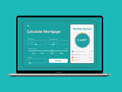 Mortgage Calculator UI/UX Design (Web App)