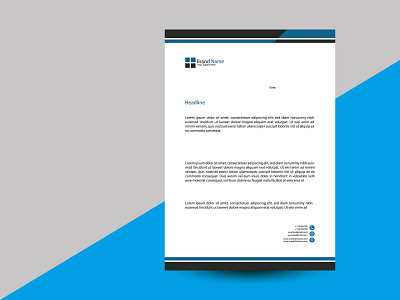 Letterhead Template Design.