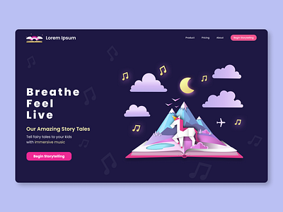 Storytelling Website Landing Page