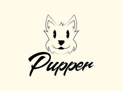 Pupper graphic design illustration logo t shit