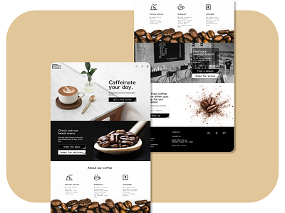 Coffee Corner branding coffeehomepage coffeeui coffeewebsite icons logo typography ui ux webdesign