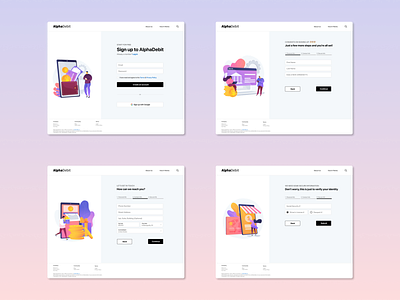 Multi-Step Signup Form for a Banking Platform banking bankingform bankingsignup branding formui illustration multistepform signinform signupform ui ux