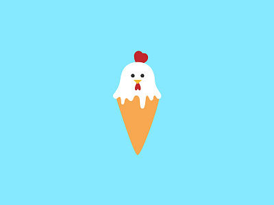 Chice Cream chicken cream design graphic ice illustration