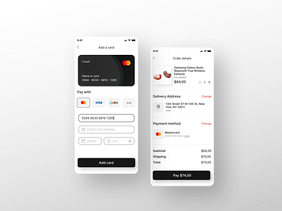 Daily UI 002 - Credit Card Checkout app daily ui design mobile ui ux