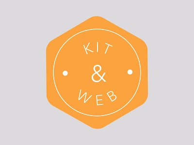 Kit & Web branding fun logo