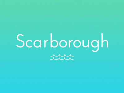 Scarborough fun logo typography