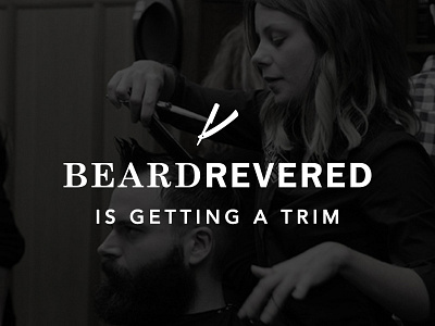 BeardRevered Trim banner illustration typography