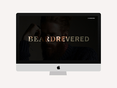 Beardrevered homepage web design