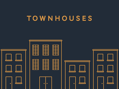 Townhouses illustration