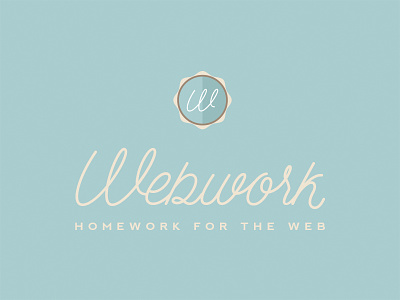Webwork badge branding fun logo side project