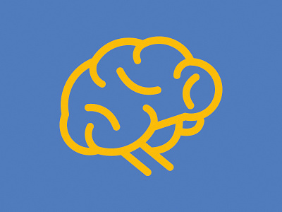 Brain icon illustration