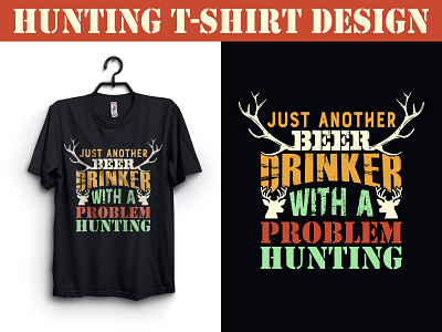 Hunting T-shirt Design apparel branding design graphic design hunting hunting t shirt t shirt t shirt design t shirt design typography vector