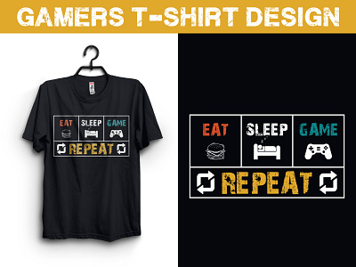 Gamers T-shirt Design apparel branding design gamer gamer t shirt graphic design t shirt t shirt design vector