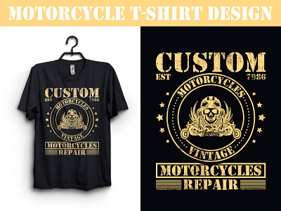 Motorcycle T-shirt Design apparel bike t shirt branding custom design graphic design motobike t shirt t shirt design vector