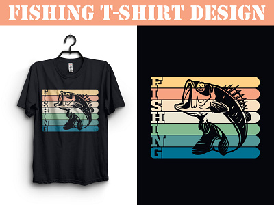 Fishing T-shirt Design apparel branding design fishing fishing t shirt graphic design t shirt t shirt design vantage vector