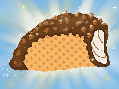 Choco Taco graphic design illustration