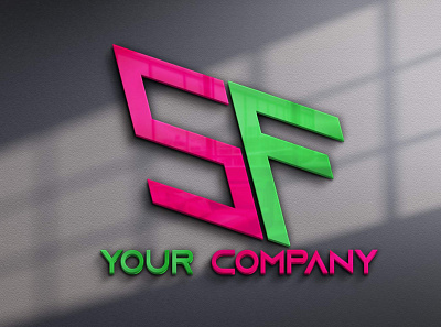 Sf latter logo design letter logo logo logo design