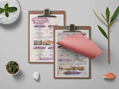 Free Downloadable Restaurant Menu Template branding design downloadable free menu mockup restaurant template ui ux