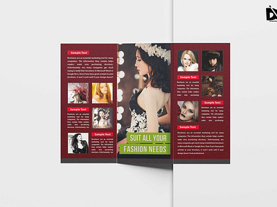 Free Fashion Trifold Brochure Design Template branding brochure design fashion free mockup template trifold ui ux