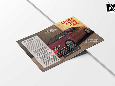 Free Rent A Car Trifold Brochure Template branding brochure car design free rent template ui ux
