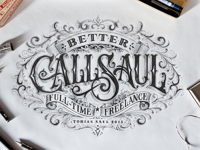 Better Call Saul hand lettering lettering typography