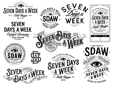 SDAW Branding branding hand lettering lettering logo logodesign type design typography