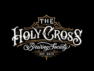 The Holy Cross Brewing Society hand handlettering lettering logo logodesign type typedesign typography