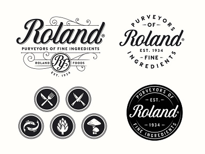 Roland Foods customtype handlettering lettering logo logotype typography