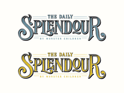 The Daily Splendour customtype handlettering lettering logo logotype typography