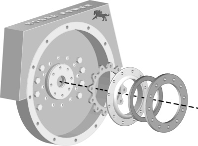 Engine Opening 3d graphic design