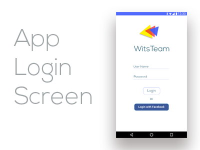 Simple App Login Screen