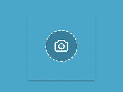 Mobile App Default Profile Camera Icon