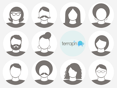 Terrapn Avatars avatars humans icons people profile startup terrapn
