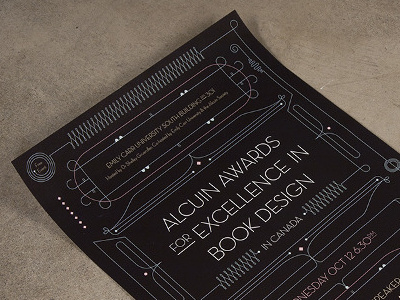 Alcuin Awards Book Design design poster typography