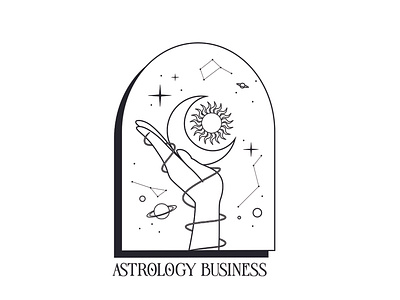 Astrology Illustration & Logo Design