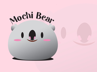 Mochi Logo Design animal animation bear branding business cute graphic design ice cream illustration koala logo mochi