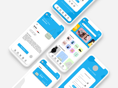 Online Shop Apps mobile graphic design ui