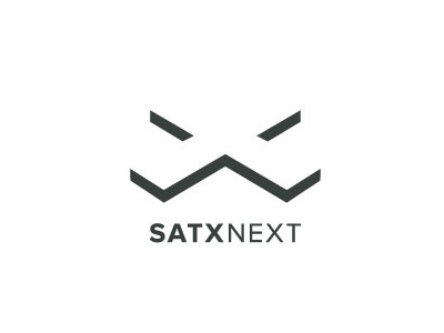 SATX NEXT Logo clean logo modern san antonio x
