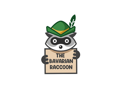 The Bavarian Raccoon animal bavaria bavarian branding design germany icon illustration logo raccoon ui ux vector vector illustration