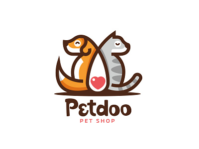 Petdoo Petshop Logo by Ilker Türe on Dribbble