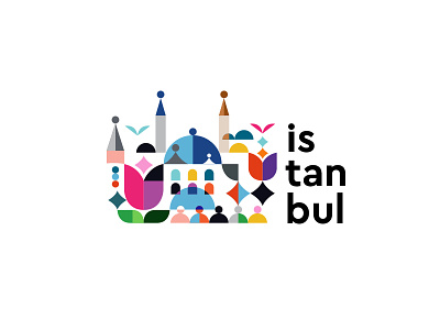 Istanbul Logo app city design icon illustration istanbul logo pattern turkey ui ux vector vector illustration