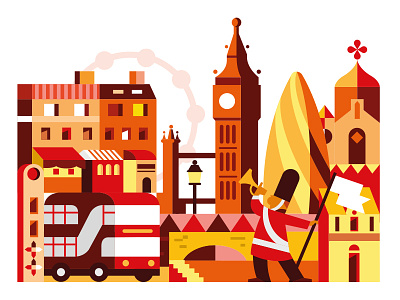 London, UK app city design icon illustration london minimal ui uk united kingdom ux vector vector illustration